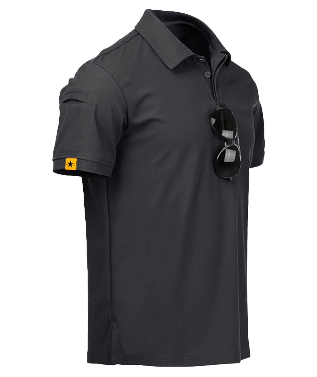 JACKETOWN Herren Kurzarm Poloshirt Schnelltrocknend Atmungsaktives Tshirt Tennis Sommer Poloshirts M