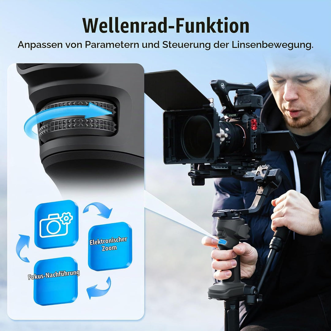 ZHIYUN CINEPEER Crane 4E Gimbal für DSLR-und Spiegellose Kamera, 3-Achsen Stabilisator Gimbal, Leich