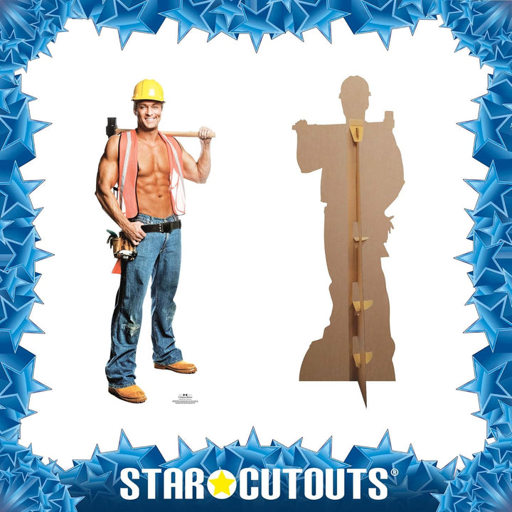 Star Cutouts Pappaufsteller Billy der Bauarbeiter Billy Konstruktion, Billy Konstruktion
