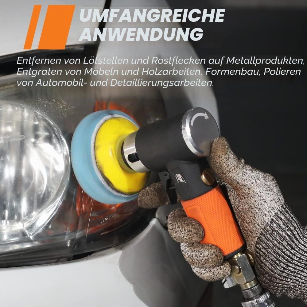 WorkPad Mini Auto Poliermaschine, Druckluft Polierer, WP 25mm 50mm 76mm Exzenter Schleifer Winkelsch