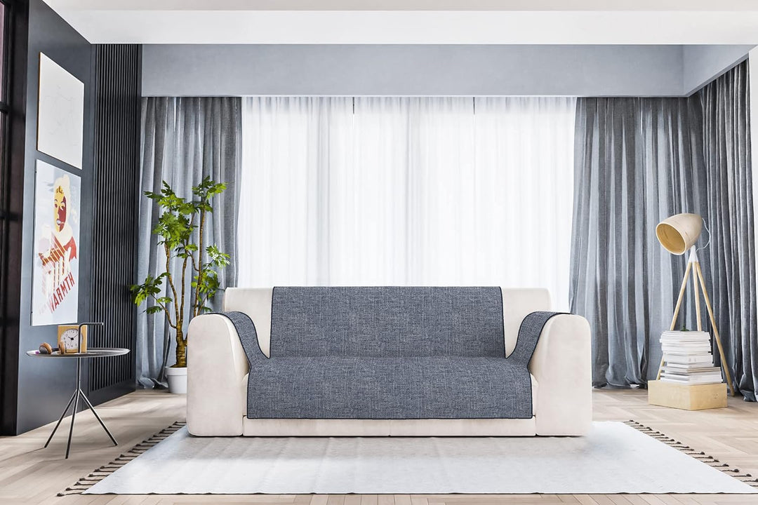 Komfort-Antigleiten-Sofa-Decke,2 Plätze, dunkel blau 2 Plätze Dunkel Blau, 2 Plätze Dunkel Blau