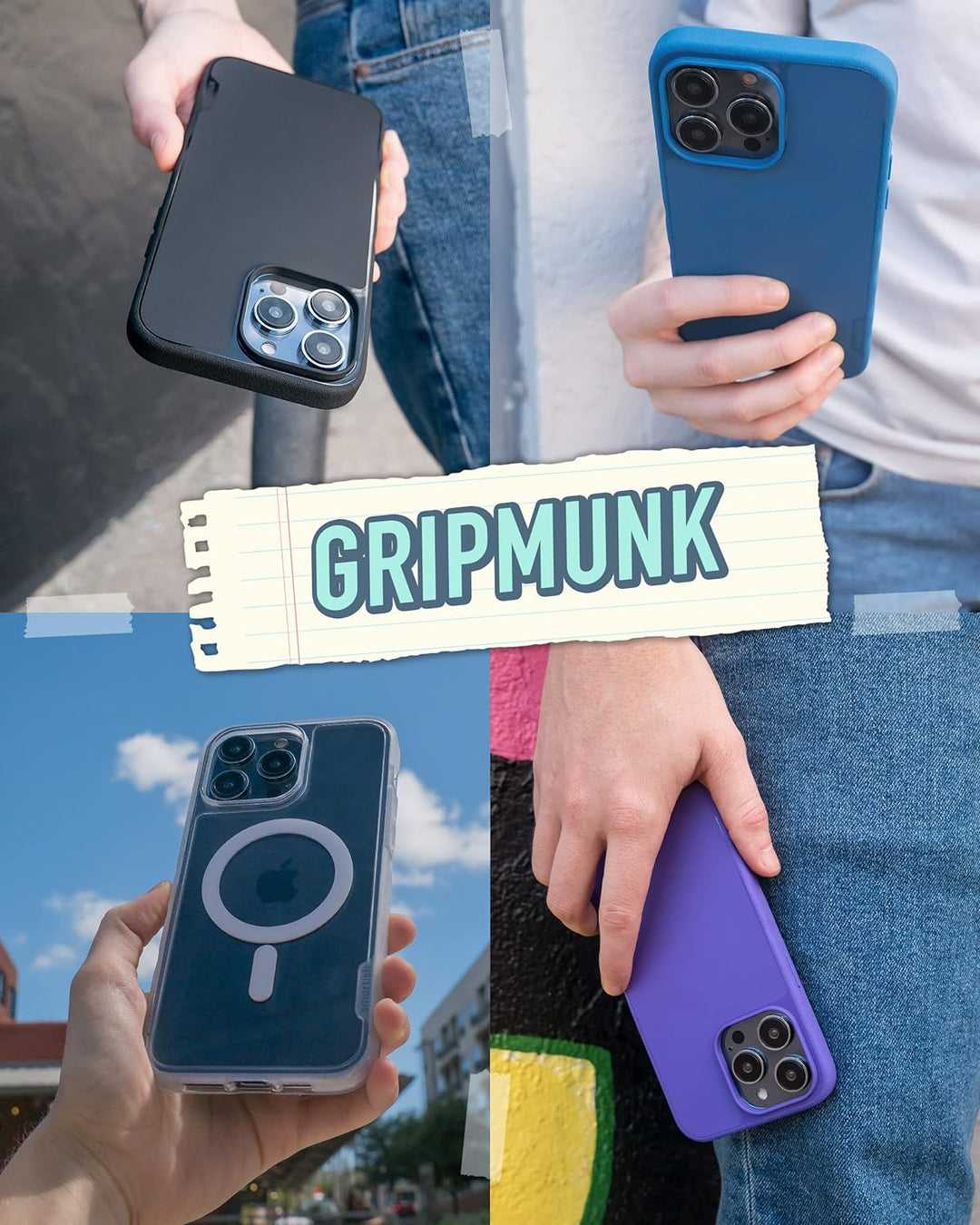 Smartish iPhone 14 Pro Max Slim Case – Gripmunk kompatibel mit MagSafe [leicht + schützend] Dünne Gr