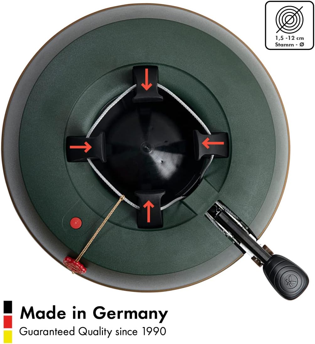 Krinner Comfort Grip M Christbaumständer Weihnachtsbaumständer, Kunststoff, Grün, 36 cm