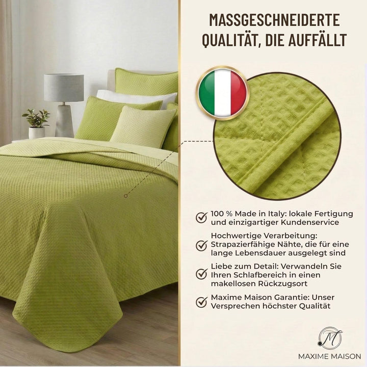 MAXIME MAISON - Steppdecke Maxi für Doppelbett, Halbsaison begleitet Sie vom Frühling bis zum Herbst