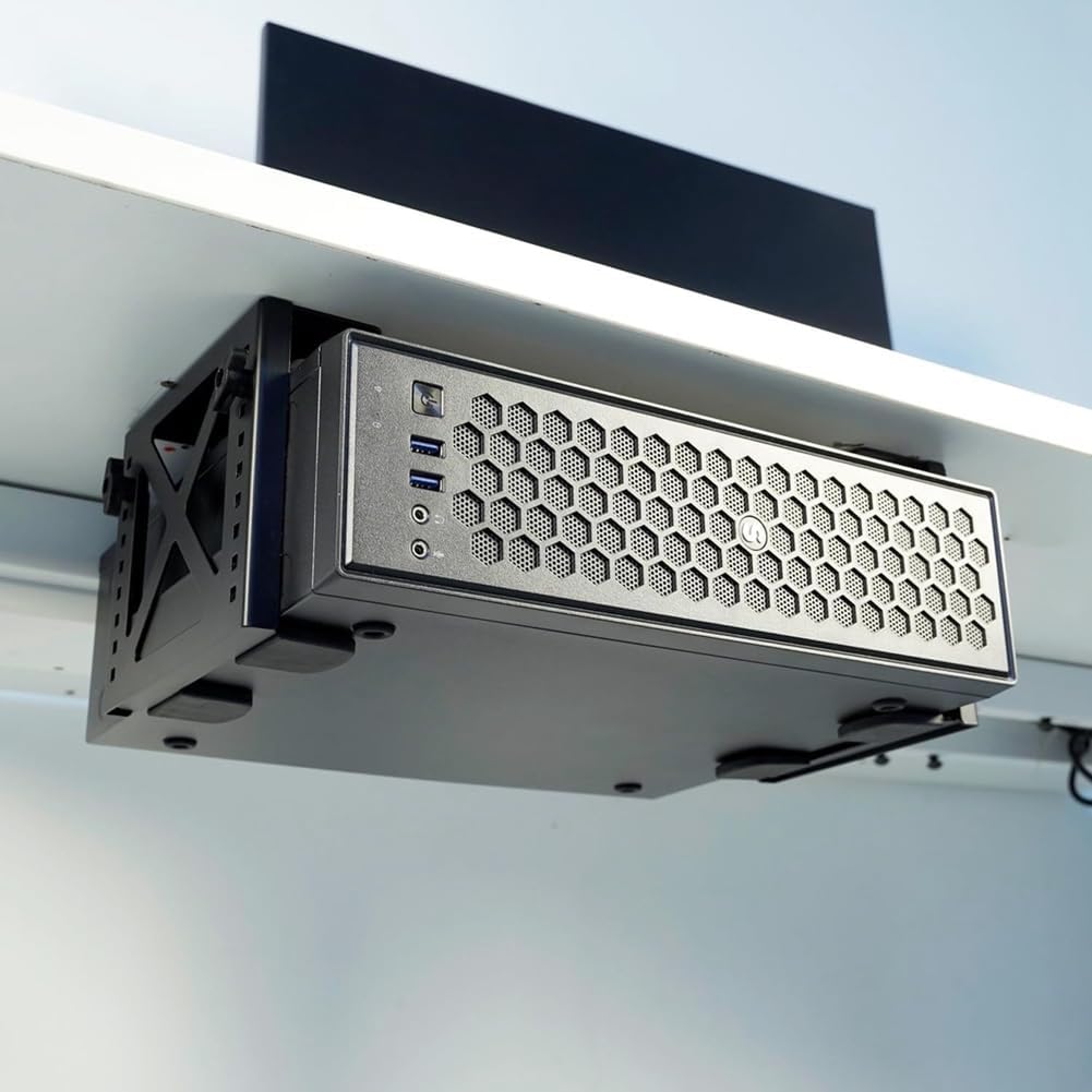 Verstellbarer Unter-Desk-NAS-Halter, Unter-Desk-Halterung für NAS, NAS-Montagehalterung