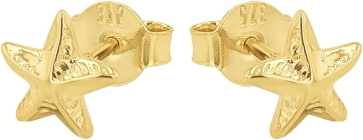 Amor Ohrstecker Mädchen Kinder Ohrschmuck, 0,5 cm, Gold, Seestern, Kommt in Schmuck Geschenk Box, 20