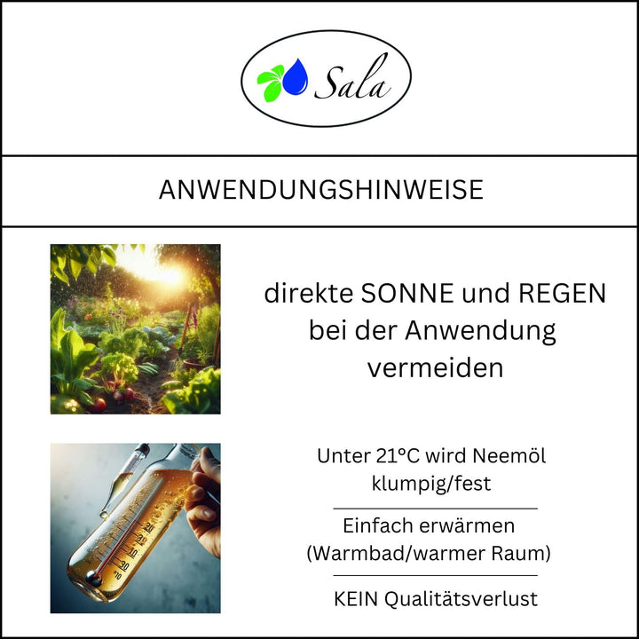 Sala BIO-Neemöl kaltgepresst mit Salamul (ersetzt Rimulgan) Emulgator fertig gemischt 10 L Kanister