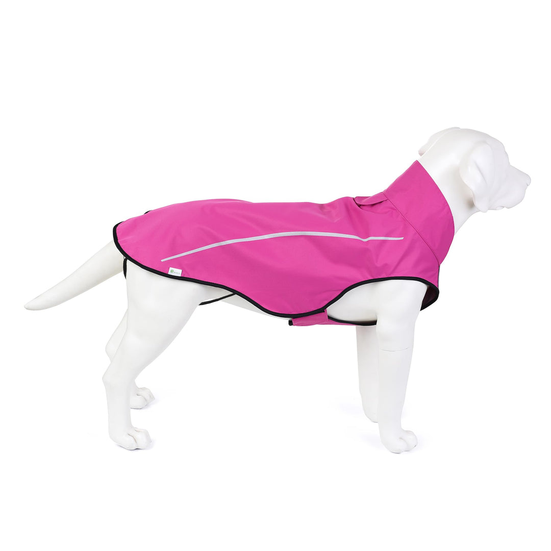 Mile High Life Hunderegenmantel Einstellbare wasserdichte Haustierkleidung Leichte Regenjacke mit re