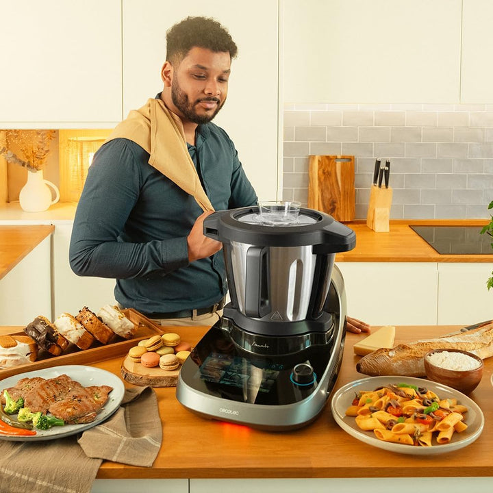 Cecotec Küchenroboter mit Lebensmittelspender Mambo CooKing Victory. 1700 W, 45 Funktionen, Tausende