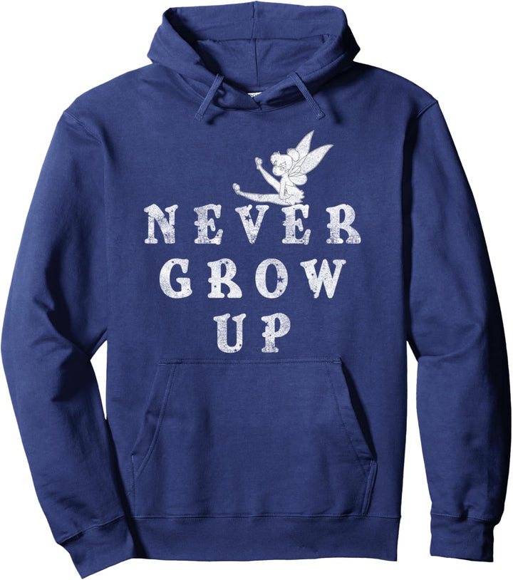 Disney Peter Pan Tinker Bell Never Grow Up Simple Pullover Hoodie