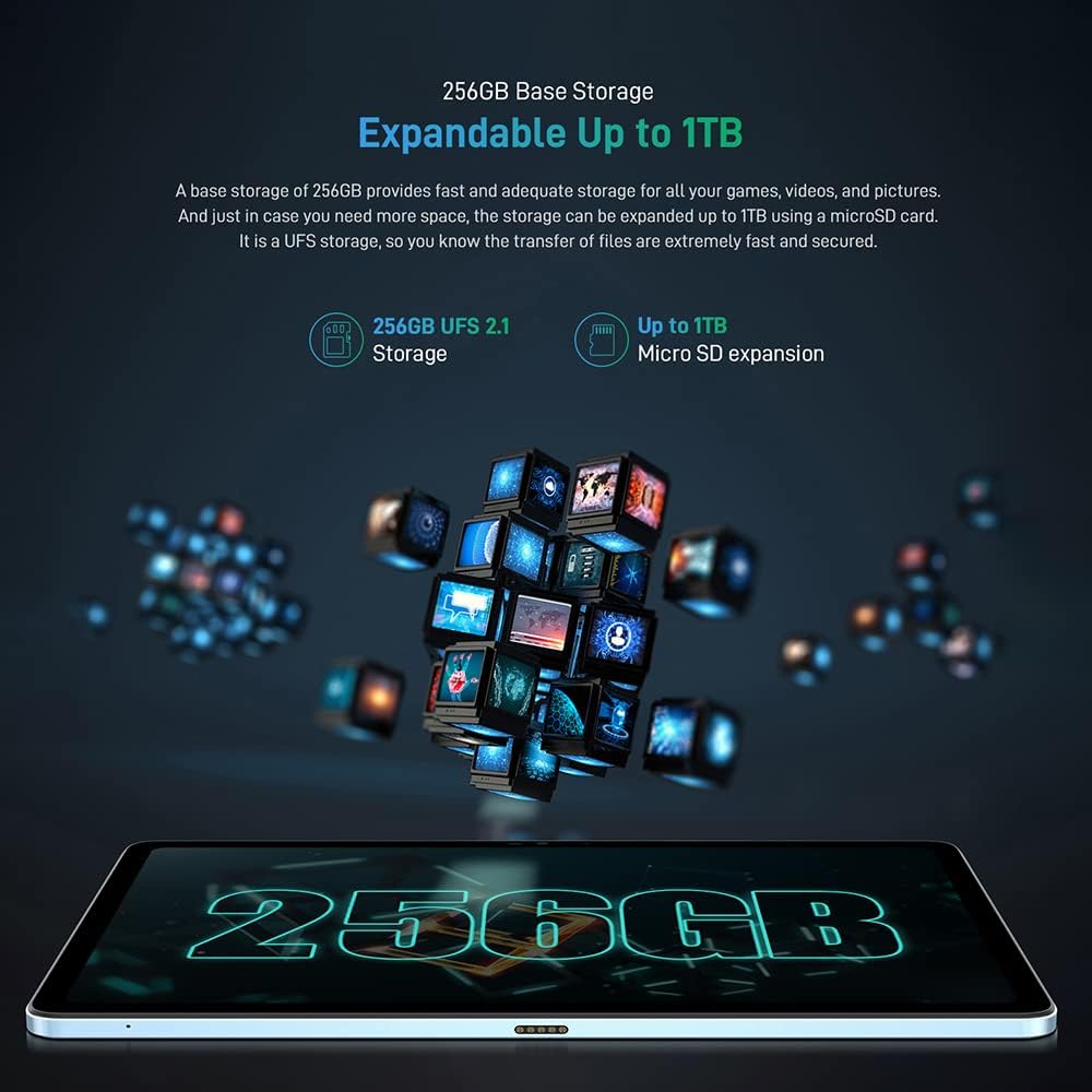 DOOGEE T20 Tablet, 15GB RAM + 256GB ROM (TF 1TB) Octa-Core, Akku 8300mAh, 10.4 2K Vollbildanzeige Po