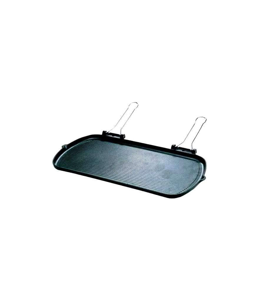 Ilsa Oui Grillpfanne aus emailliertem Gusseisen, Aluminium, 5 liters, Schwarz