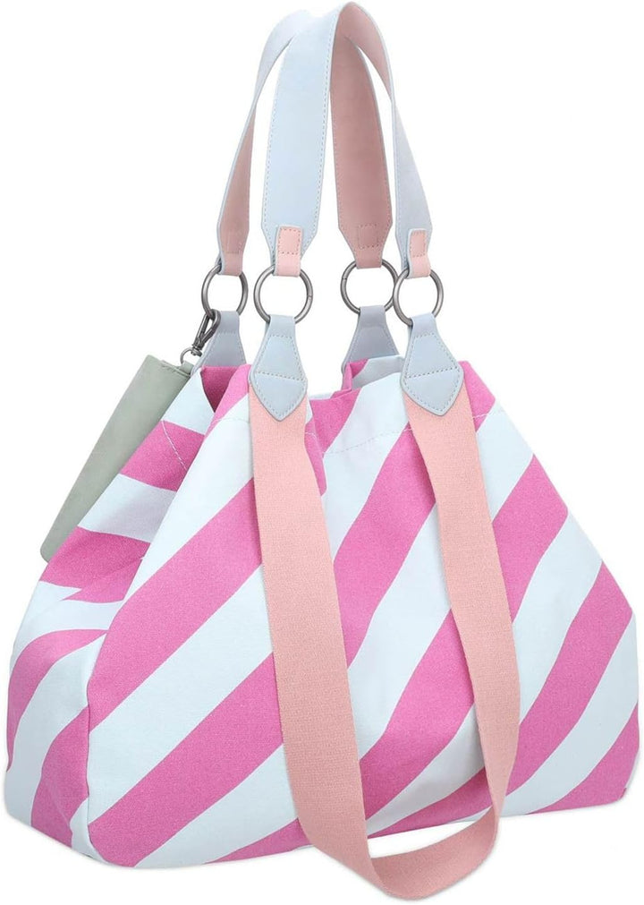 Fritzi aus Preussen Izzy Ice Canvas Shopper Tasche 50 cm Bubble Gum, Bubble Gum