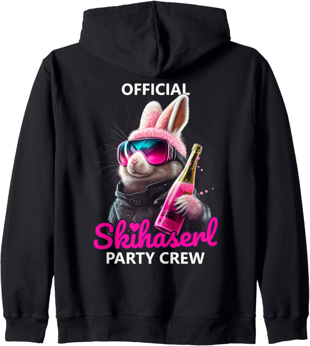 Skifahren Official Skihaserl Party Crew | Apres-Ski Kapuzenjacke