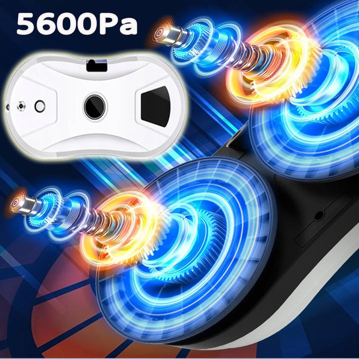 Hooha Fensterputzroboter 5600Pa Elektrischer Fensterreiniger/Marmor&Fliesenwand Reinigungsroboter mi