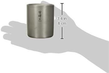 Snow Peak Ti-Double H200 Stacking Mug TW-124 [Japan Import] Einheitsgrösse (1er Pack) Titan, Einheit