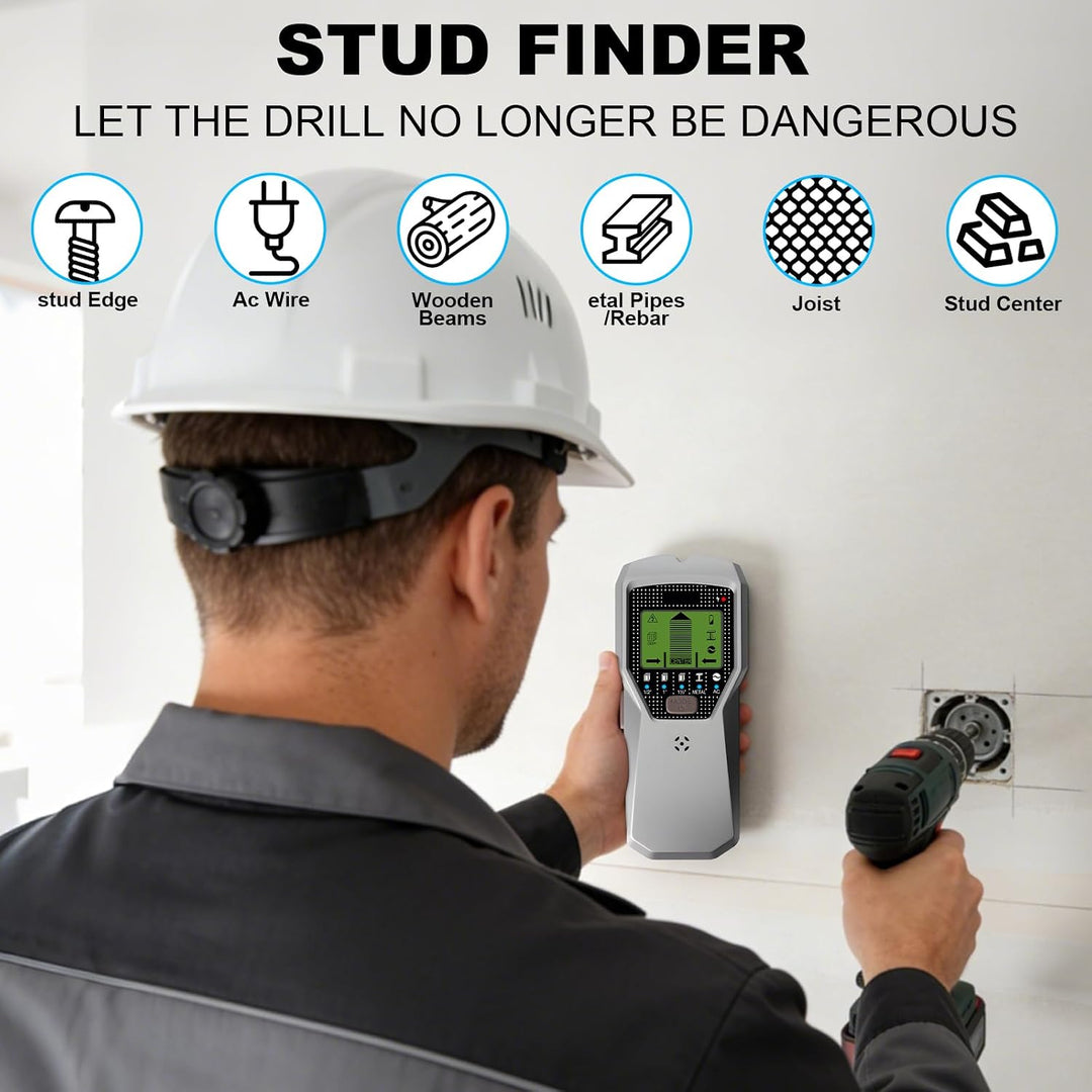 Leitungssucher Ortungsgerät 5 in 1 Wandscanner Stud Finder mit LED-Display Wand Scanner Detektor Met