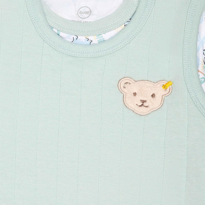 Steiff Baby - Jungen Set Strampler Ohne Fuss + T-shirt Langarm Set Strampler + T-Shirt langarm 68 ET