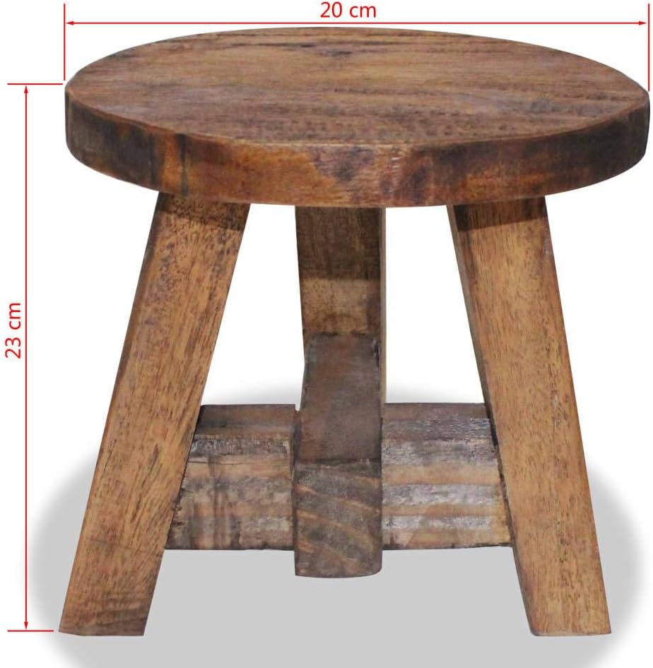 vidaXL Sitzhocker Altholz Holzhocker Fusshocker Schemel Holzstuhl Stuhl Hocker