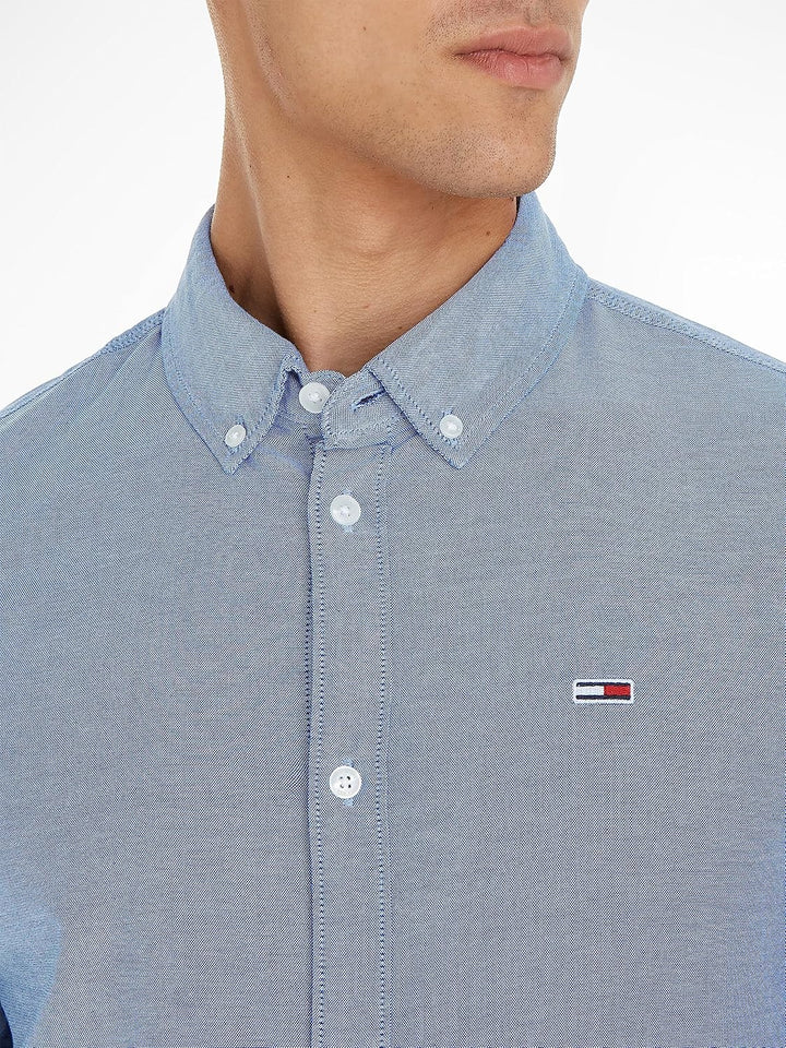 Tommy Hilfiger Herren Langarmhemden/Gewebte Oberteile XS Blau (Twilight Navy), XS Blau (Twilight Nav