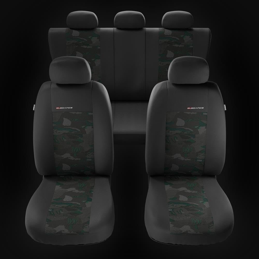 Mossa Sitzbezüge Auto passend für BMW X3 E83 F25 G01 G45 SAV 2003-. UNE-GR Grün UNE-GR Sets, Grün UN