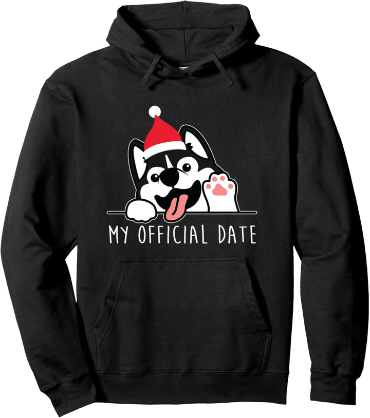 Hund Hündchen Welpe Weihnachten Frohes Neues Jahr Geschenk Pullover Hoodie