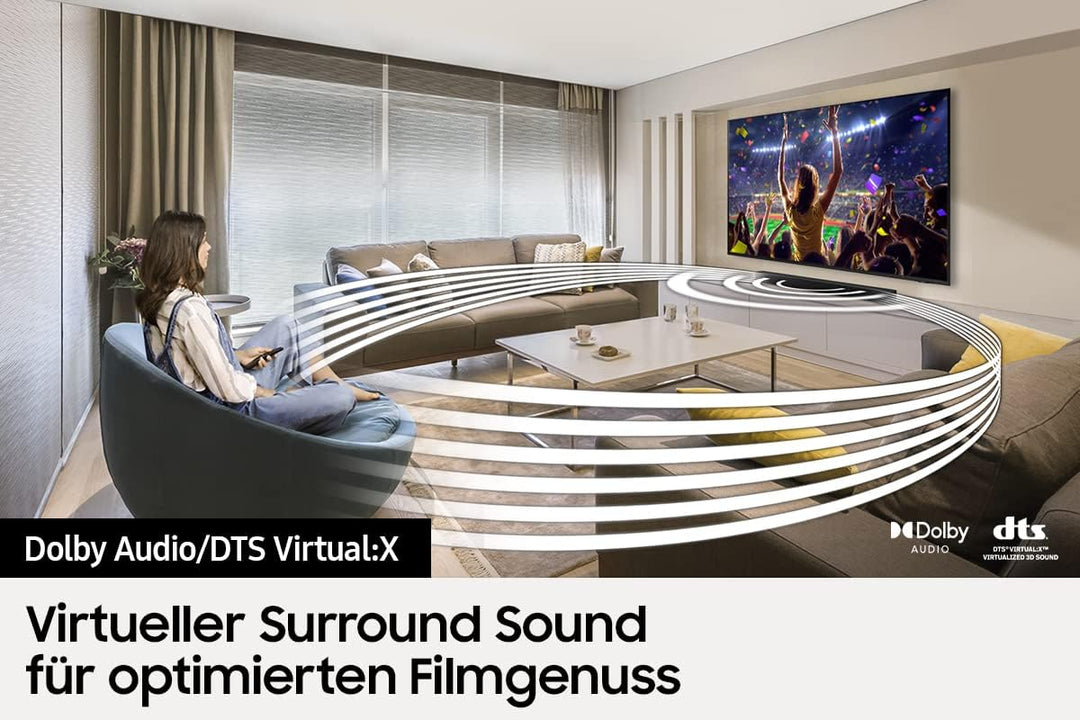Samsung HW-B540 2.1-Kanal B-Soundbar (Deutsches Modell), Dolby 2.0 und DTS Virtual:X, Adaptive Sound