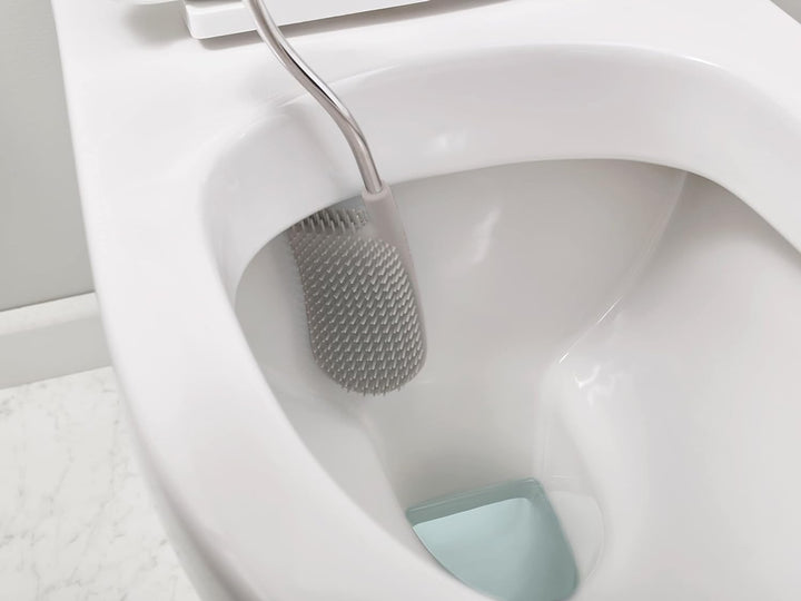 Joseph Joseph Flex - Hygienic Silikon Toilettenbürste mit Halter Set, Anti-Tropf, Anti-Verstopfung t