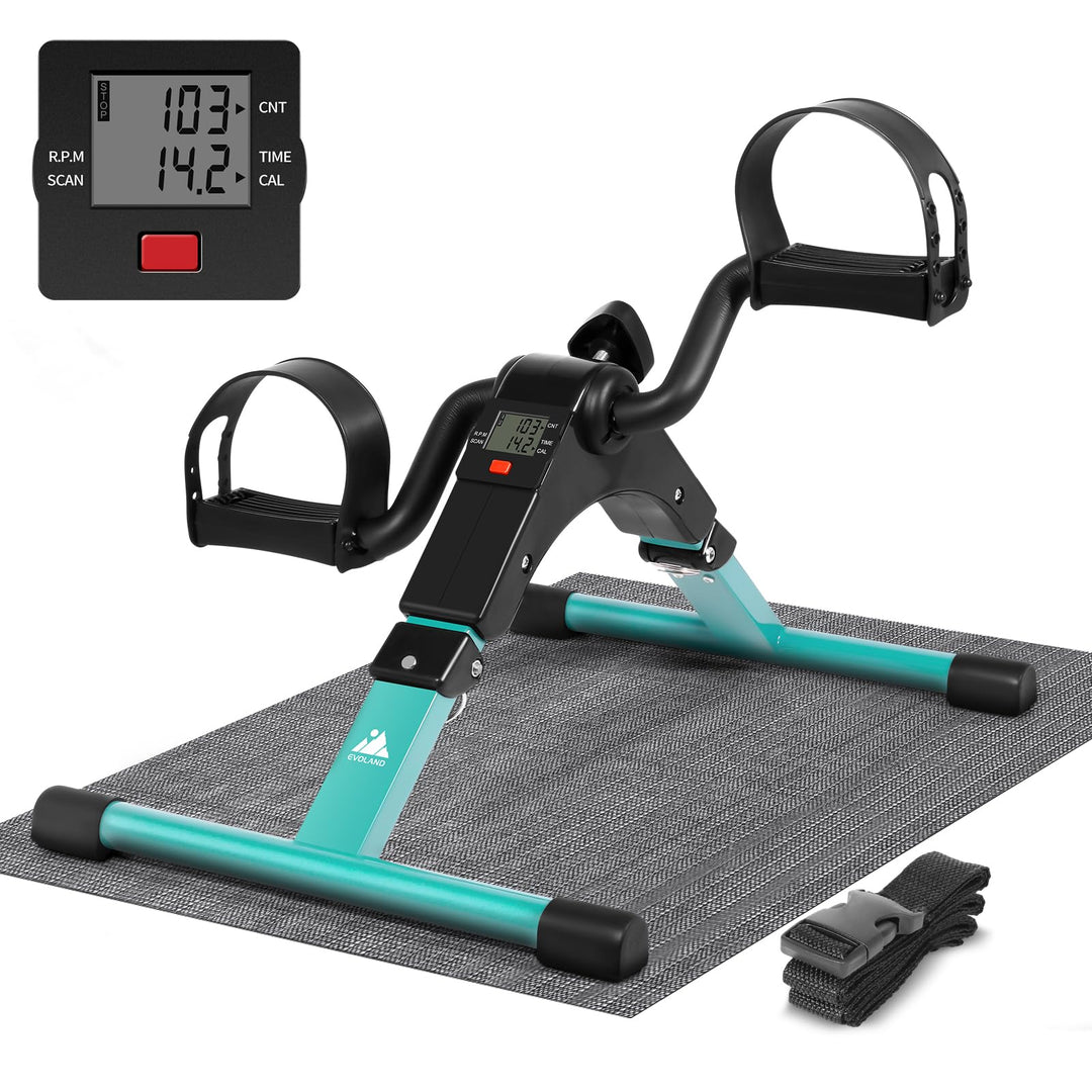 EVOLAND Mini Fitnessbike für zuhause, Arm und Beintrainer Fitnesstrainer, Sportgerät Heimtrainer, Ho