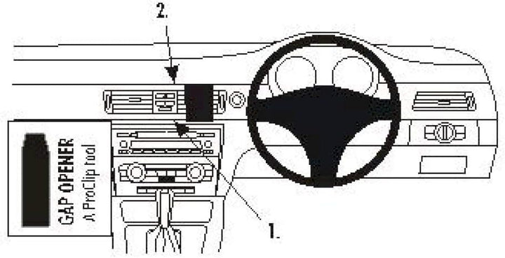 Brodit 653598 ProClip Halterung