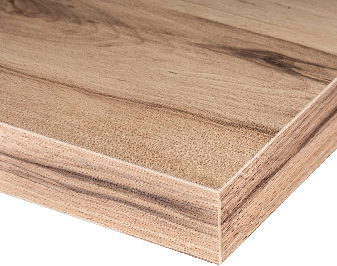 levandeo Wandboard Bobby Kernbuche Dekor 40cm - Deutsche Herstellung Schablone und Schrauben - Wandr