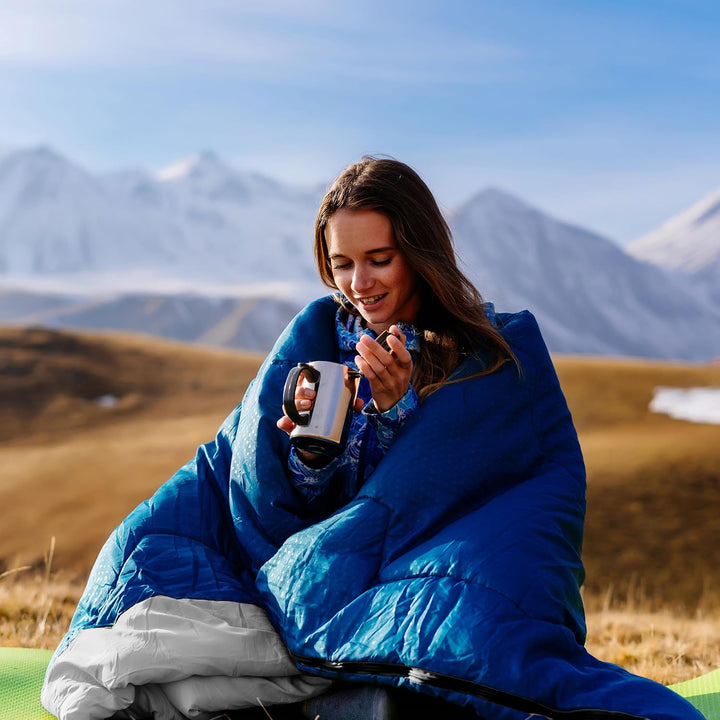 Retoo Schlafsack Outdoor Camping Deckenschlafsäcke Wasserabweisend Sleeping Bag für Rucksackreisen R