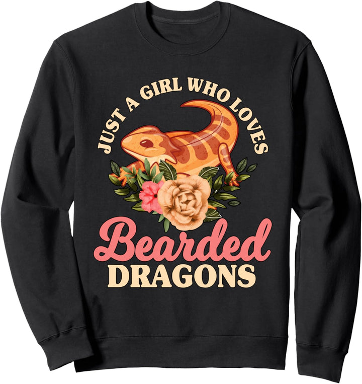 Just A Girl Who Really Loves Bearded Dragons Bartagame Sweatshirt
