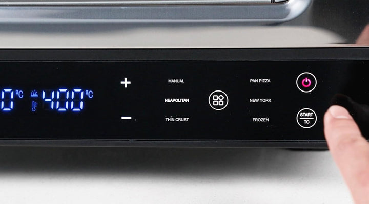 Pizzaofen mit Pizzaschaufel, Touch Display, bis 450°C