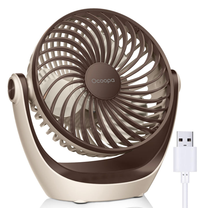 OCOOPA USB Ventilator, Ventilator klein Tischventilator mit starkem Luftstrom und Leise Betrieb 3 Ge