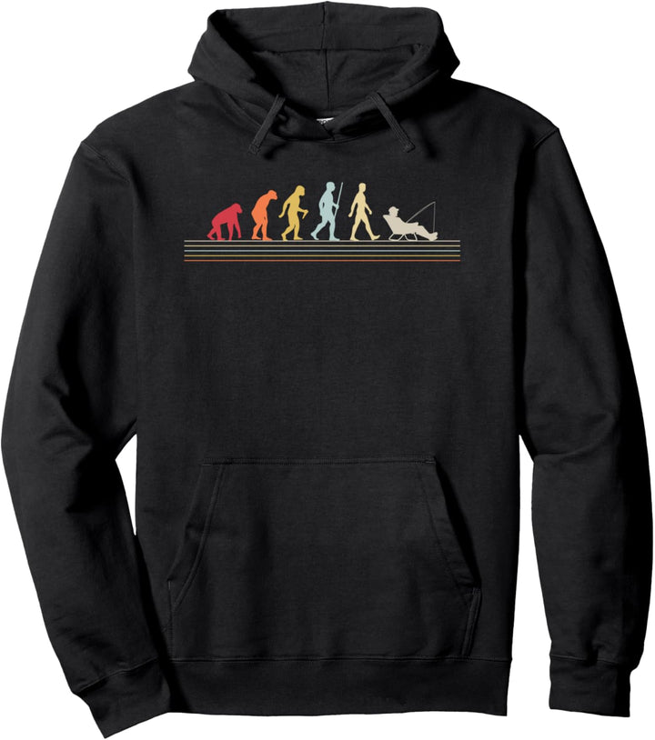 Evolution des Menschen Angelruten Sport Angler Pullover Hoodie