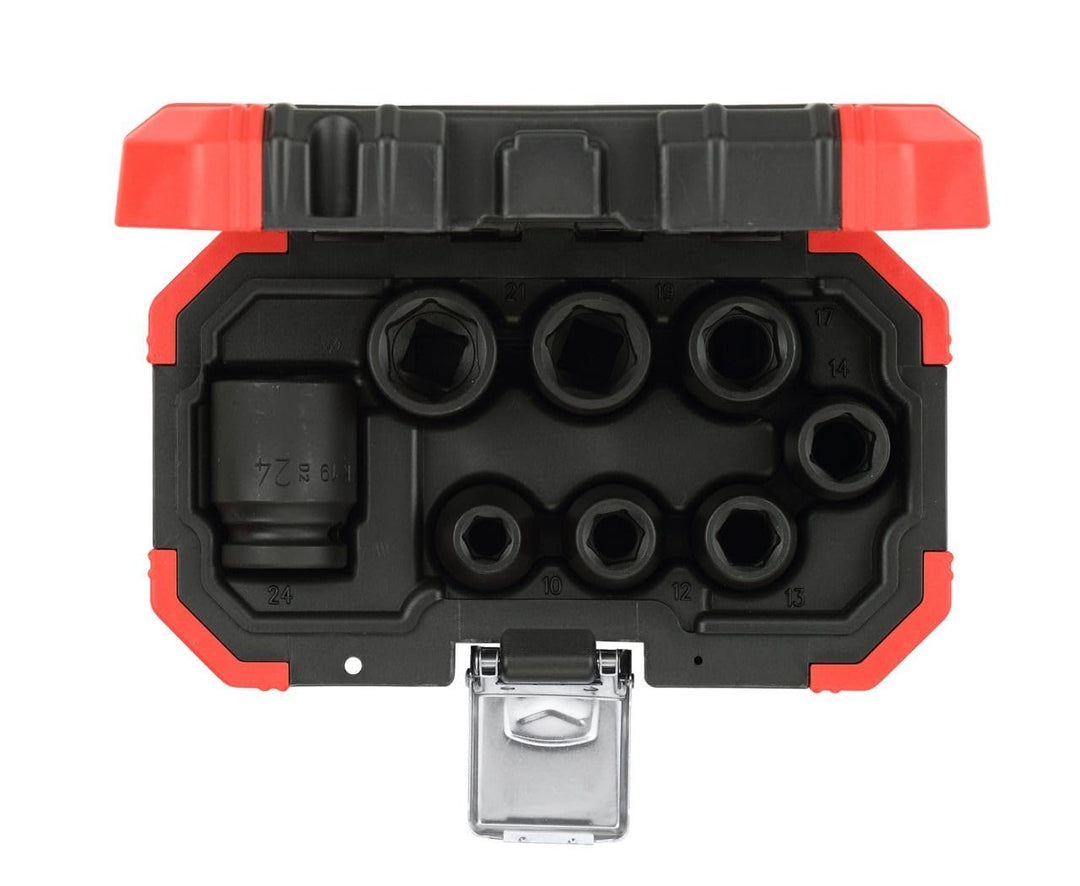 GEDORE red Kraftschrauber-Steckschlüssel-Satz 1/2' 8-teilig/Schlüsselweiten: 10-24 mm