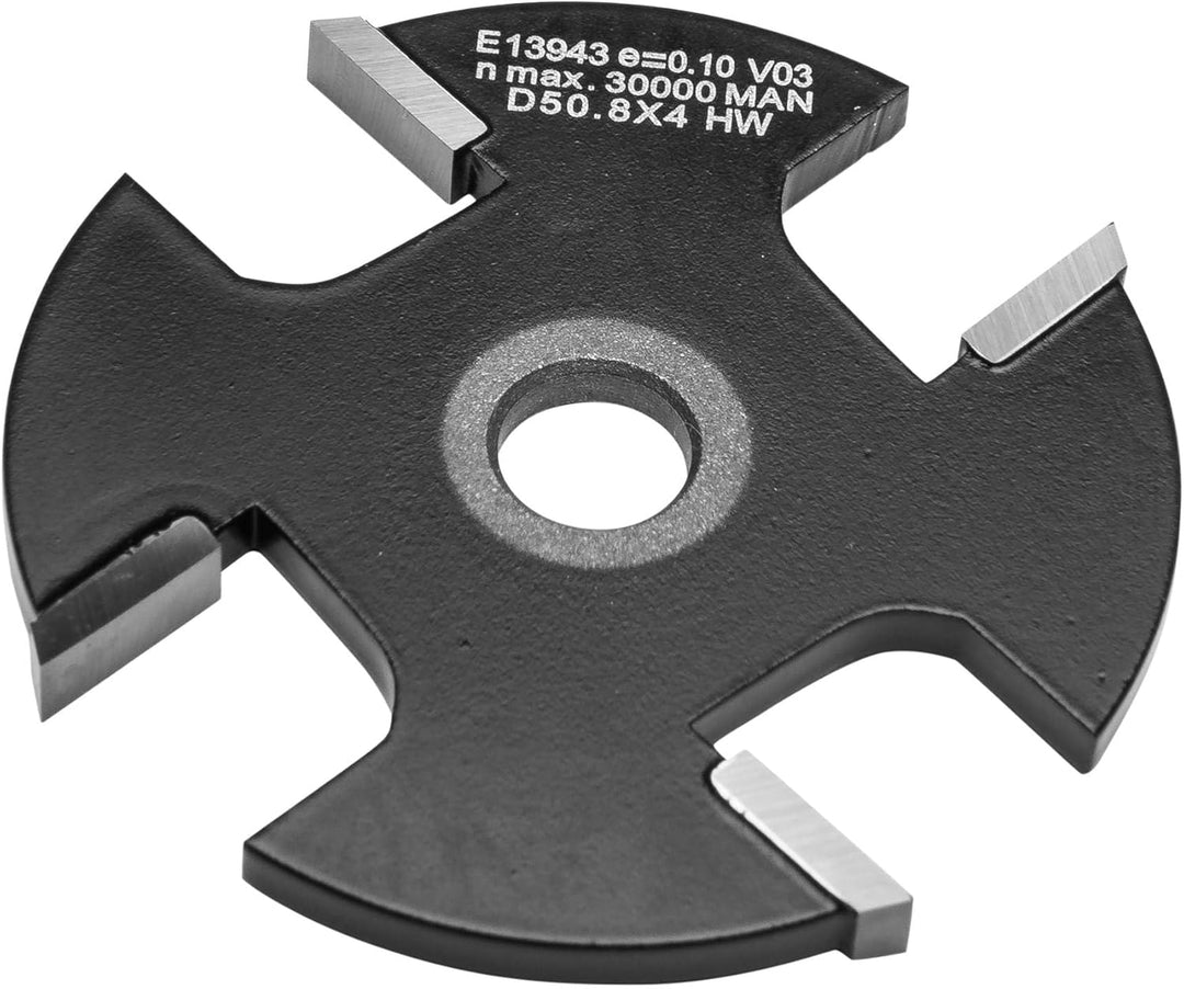 ENT 13943 Scheibennutfräser HW, Schaft (S) 8 mm, Durchmesser (D) 50,8 mm, NL 4 mm, Z4 D=50,8 / NL=4,