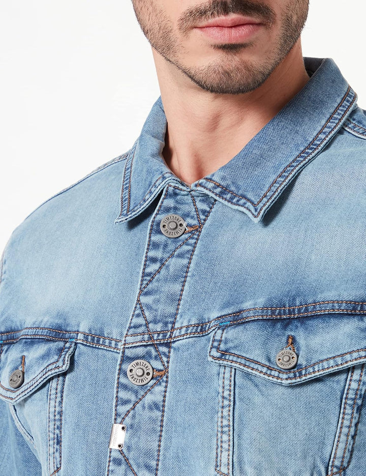 Timezone Herren Denim Jacket Jeansjacke S summer blue wash, S summer blue wash