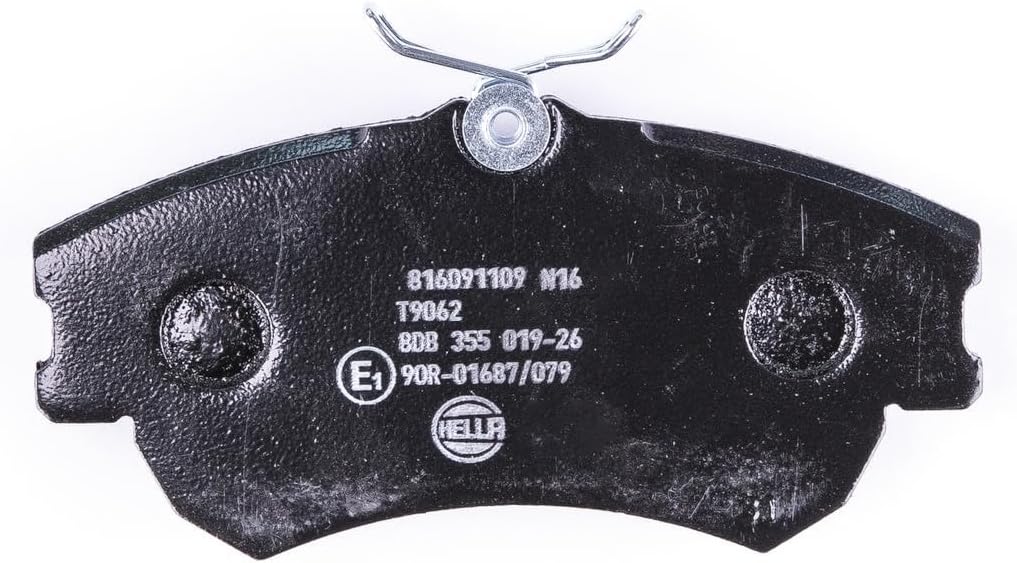HELLA PAGID 8DB 355 019-261 Bremsbelagsatz - T9062 - Dicke/Stärke: 18.4mm - Bremssystem: Lucas - mit