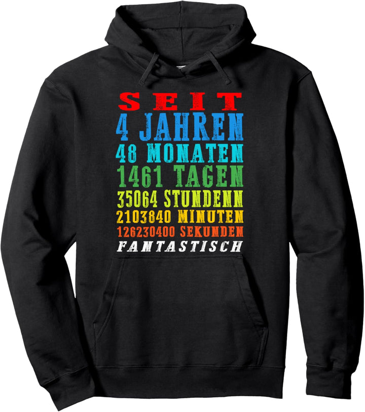 4. Geburtstag Countdown 4 JAHRE 48 MONATEN Geburtstagsfeier Pullover Hoodie
