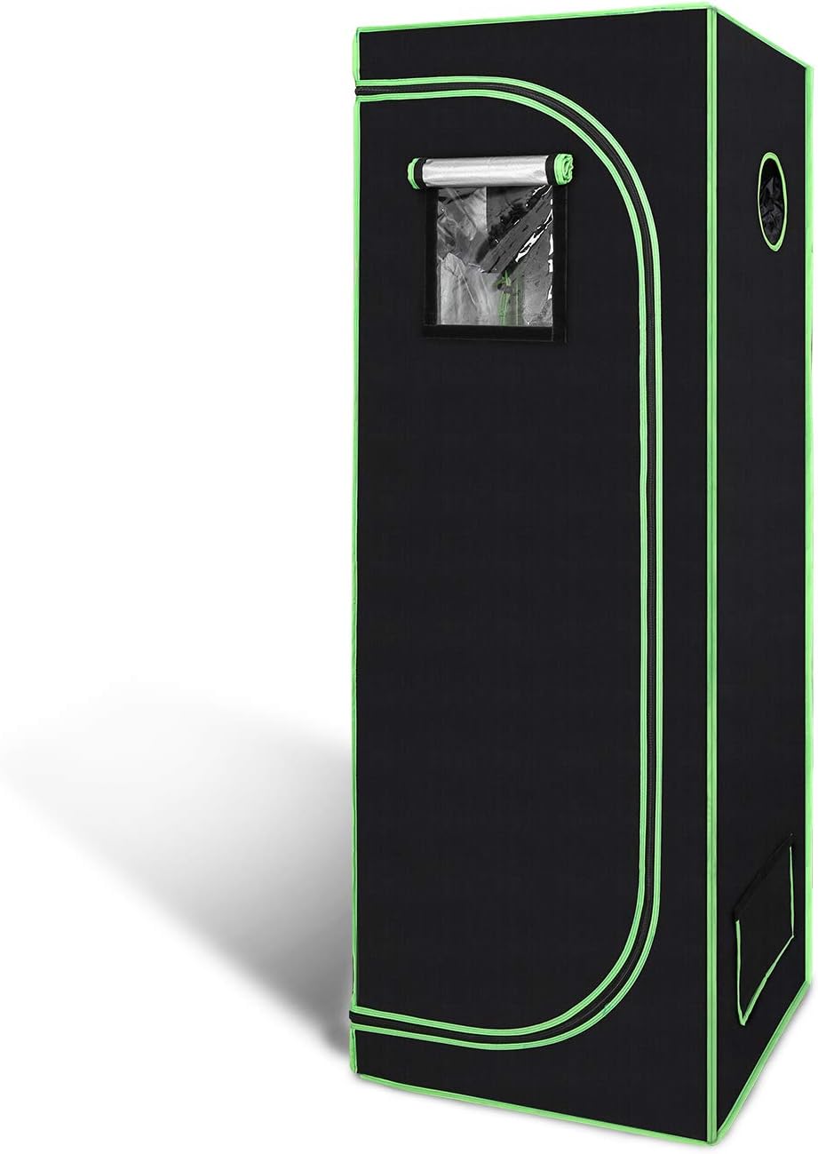 Jiubiaz Grow Zelt 60x60x180cm Grow Tent, Growbox, Growschrank für Homegrow, Indoor Anbauzelt, Growro