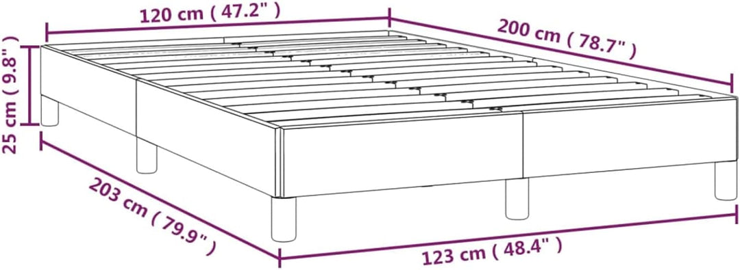 Tidyard Bettgestell Polsterbett Schlafzimmerbett Stoffbett Bettgestell Einzelbett Bettrahmen mit Lat