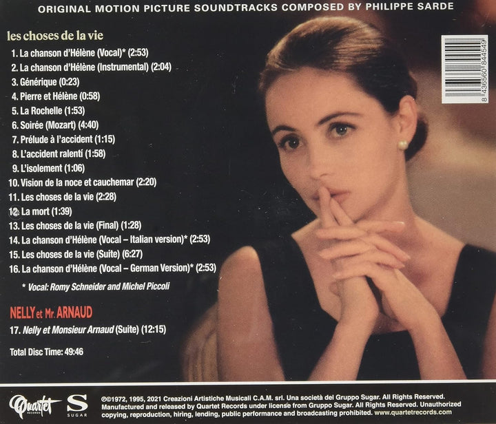 Les Choses De La Vie / Nelly Et Mr Arnaud / Soundtrack., Audio-CD