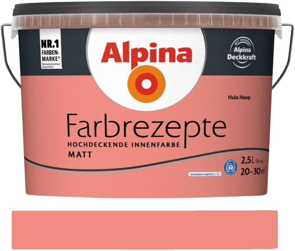 Alpina Farbrezepte Hula Hoop matt 2,5 Liter 2,5 Liter Hula Hoop, 2,5 Liter Hula Hoop