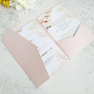 MillaSaw Einladungskarten Hochzeit Lila Rosa 5x7 Einladungskarten mit Umschlägen 20 Sets (Lila Rosa)