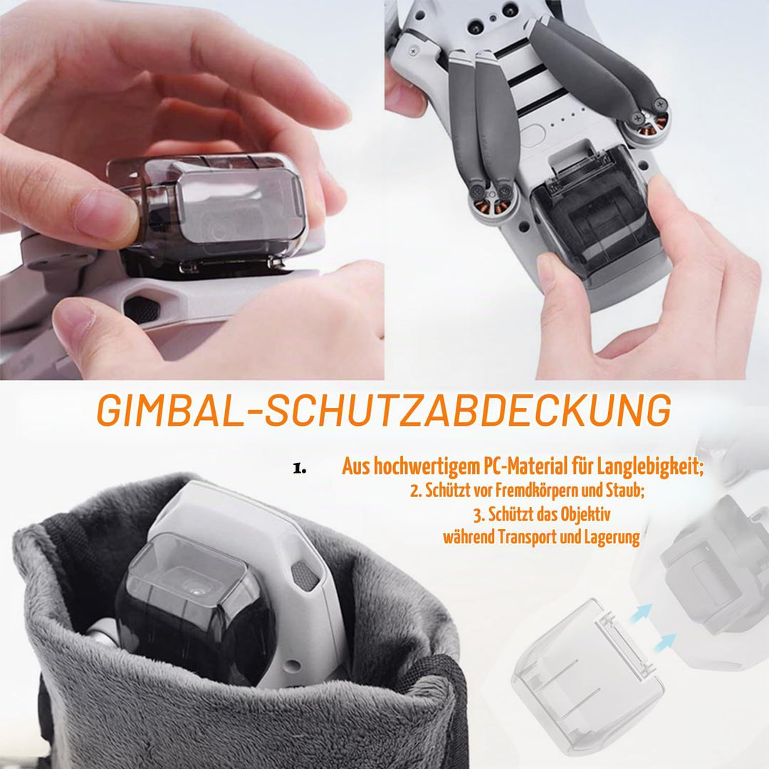 Drohnen Zubehör für DJI Mini 4K/2/SE/2 SE, 8 Propeller für DJI Mini 4K/2/SE/2 SE, 4 Propeller Schutz