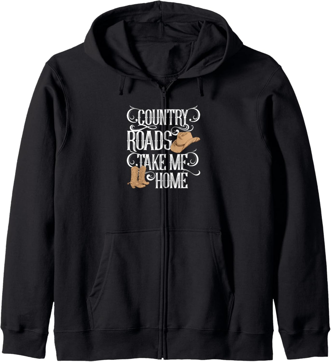 Country Roads Take Me Home Cute Music Lyrics Kapuzenjacke