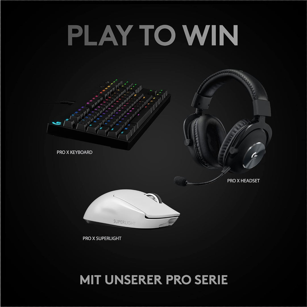 Logitech G PRO X SUPERLIGHT kabellose Gaming-Maus mit HERO 25K Sensor, Ultra-leicht mit 63g, 5 progr