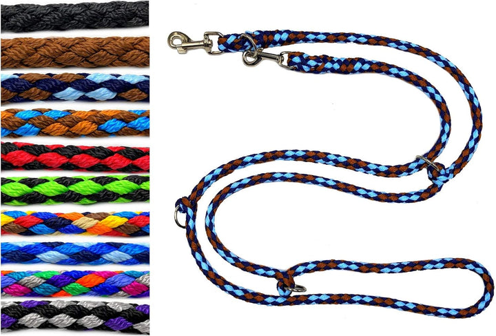 Hundeleine grosse Hunde bis 80 Kg Doppelleine Jumbo 2,40m / 2,80m / 3,50m / 5m verstellbar Übungslei